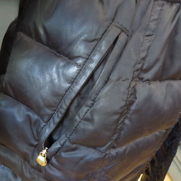 Laundry by Shelli Segal Full Length Puffer  with hood Black  XS  NWOT - Picture 9 of 14